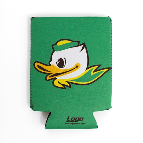 Fighting Duck, Can Coozie, Flat, Kelly Green